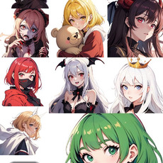 Helichapter X with Transparent Anime Avatar